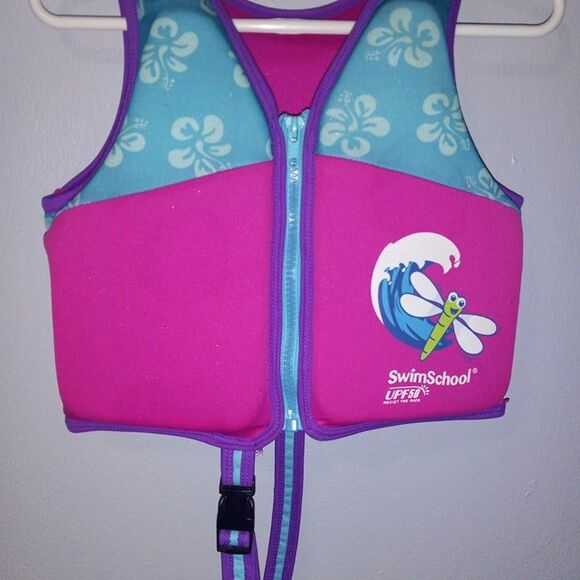 Aqua Leisure Swim School Swimming Training Vest-4 to 6 Yrs-50 lbs Max-UPF50 - Picture 3 of 8